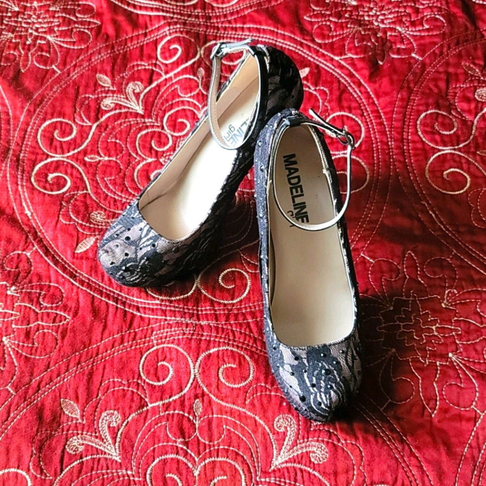 Madeline girl Lace Heels